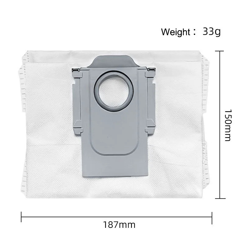 Túi đựng bụi cho Roborock S8 + / S7 MaxV Ultra / Q5 + / Q7 + / Q7 Max + / T8 / Q5 Pro / Q8 Max Phụ tùng thay thế máy hút bụi