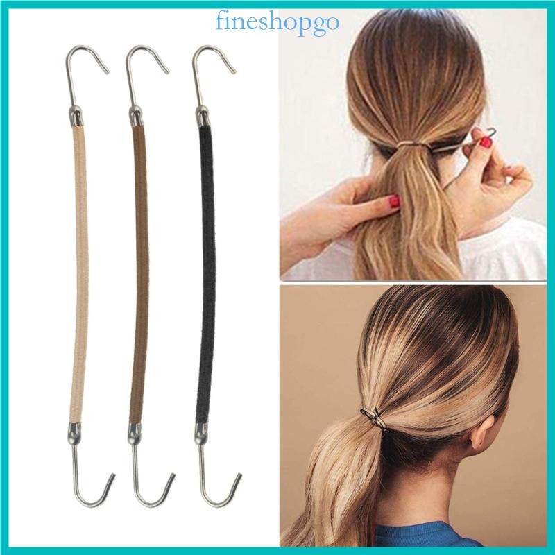 Bộ 10 Móc Tóc Co Giãn Đuôi Ngựa Giá Đỡ Băng Đô Nữ Băng Đô Phụ Kiện Băng Đô