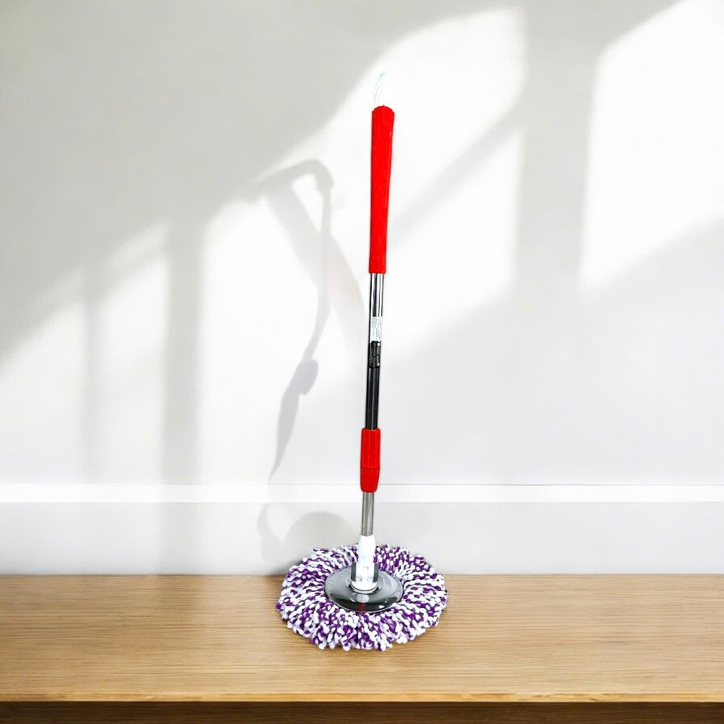 Cây Lau Nhà Mâm Inox Cao Cấp Vinh Nam Plastic Loại Gài Hoặc Vặn Kèm Bông Lau
