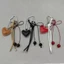 SAIA Túi Mặt Dây Chuyền Đồ Trang Trí, Móc Khóa Dây Da Trái Tim Y2K, Thời Trang Handmade Anh Đào Nơ Điện Thoại Di Động Dây Quà Tặng