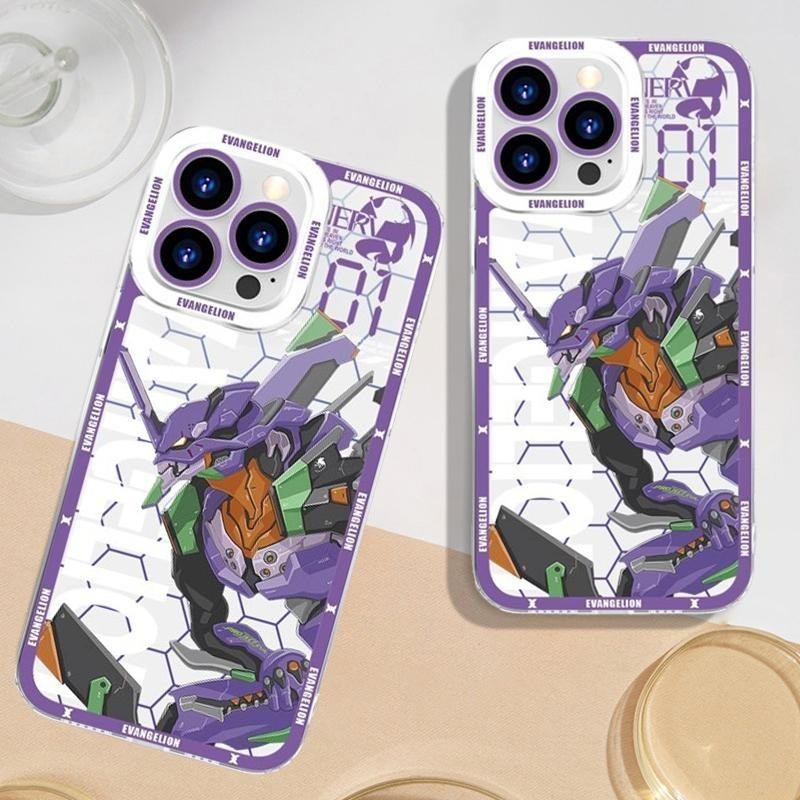 Anime EVA N. 01 Vỏ Evangelion Asuka Cho Samsung Galaxy A16 A55 A35 A34 A15 A14 A13 A12 A32 A24 Ốp Lưng Silicon Mềm Trong Suốt