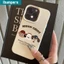 ibumpers Ốp Lưng IPhone Chó Con Hoạt Hình Dễ Thương Đơn Giản Cho IPhone 16 15 14 12 13 11 Pro Max IP 7 8 Plus X XS XR Ốp Điện Thoại Mỏng Silicon Mềm Da Họa Tiết