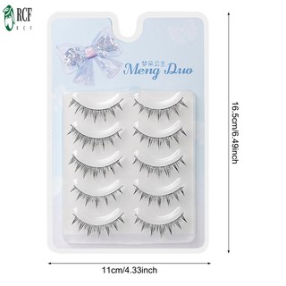 5 Cặp Cosplay Manga Lasshes C Curl Natural Look Lông mi giả cho cuộc sống hàng ngày hoặc những dịp quan trọng