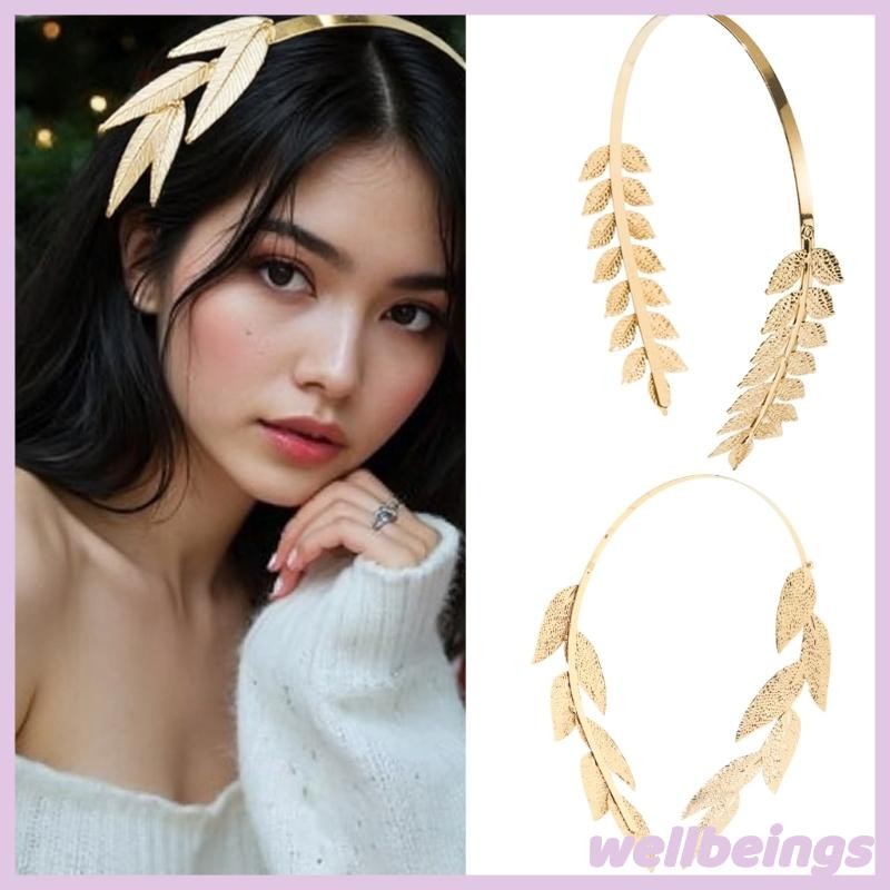 Wellb Laurel Charm Hairband Trang phục Hair Hoop Gothic Hy Lạp Mũ cho chương trình trực tiếp