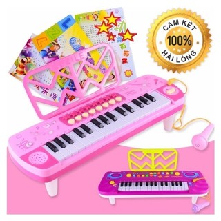Đồ Chơi Đàn Piano Cho Bé – Có Đèn, Nhạc Và Micro Chuẩn Âm, Phát Triển Kỹ Năng Âm Nhạc Cho Trẻ Em