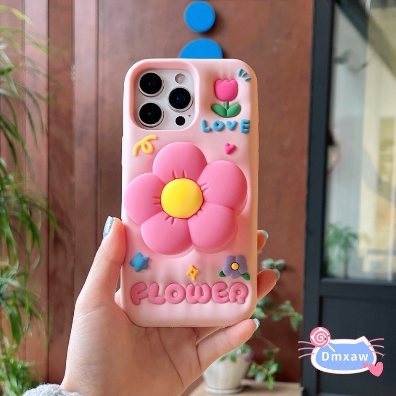 Ốp Silicon Đế Hoa Hồng Cho OPPO Reno 14 13 12 11 9 5 Pro A97 A93 A93S A92S A72 A58 A56 A55 A53 A52 V25 V23 A1X A1 Lite Q5 Q3 Q3T Q3S Pro Vỏ Mềm Dễ Thương
