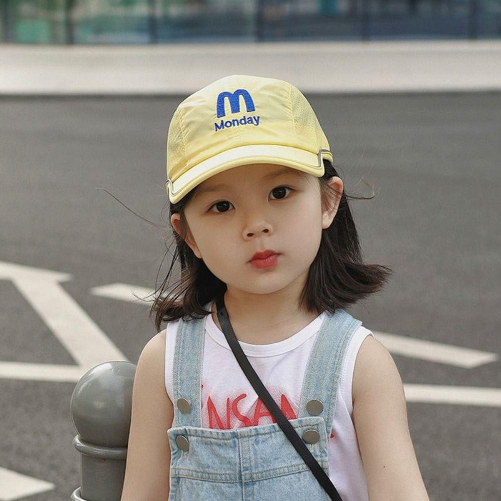 LACYES Mũ Bóng Chày Cho Bé, Chữ Mùa Hè Trẻ Em Đạt Đỉnh Mũ, Thời Trang Thoáng Khí Nhanh Khô Tấm Che Nắng Mũ Bé Trai Bé Gái