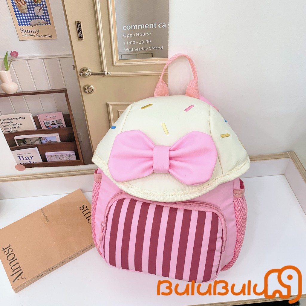 balo cho bé màm non, Khủng long hoạt hình có nơ siêu nhẹ dành cho trẻ mới biết đi Bé trai Bé gái 1-3 tuổi