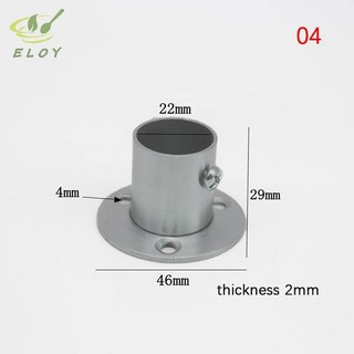 [ELOY] Ghế Mặt bích Inox Cho Tủ Quần Áo Rèm Thanh Vải Ghế Ống Tròn Ghế Nội Thất Gia Đình Phần Cứng Khăn Ống Giá Đỡ VN