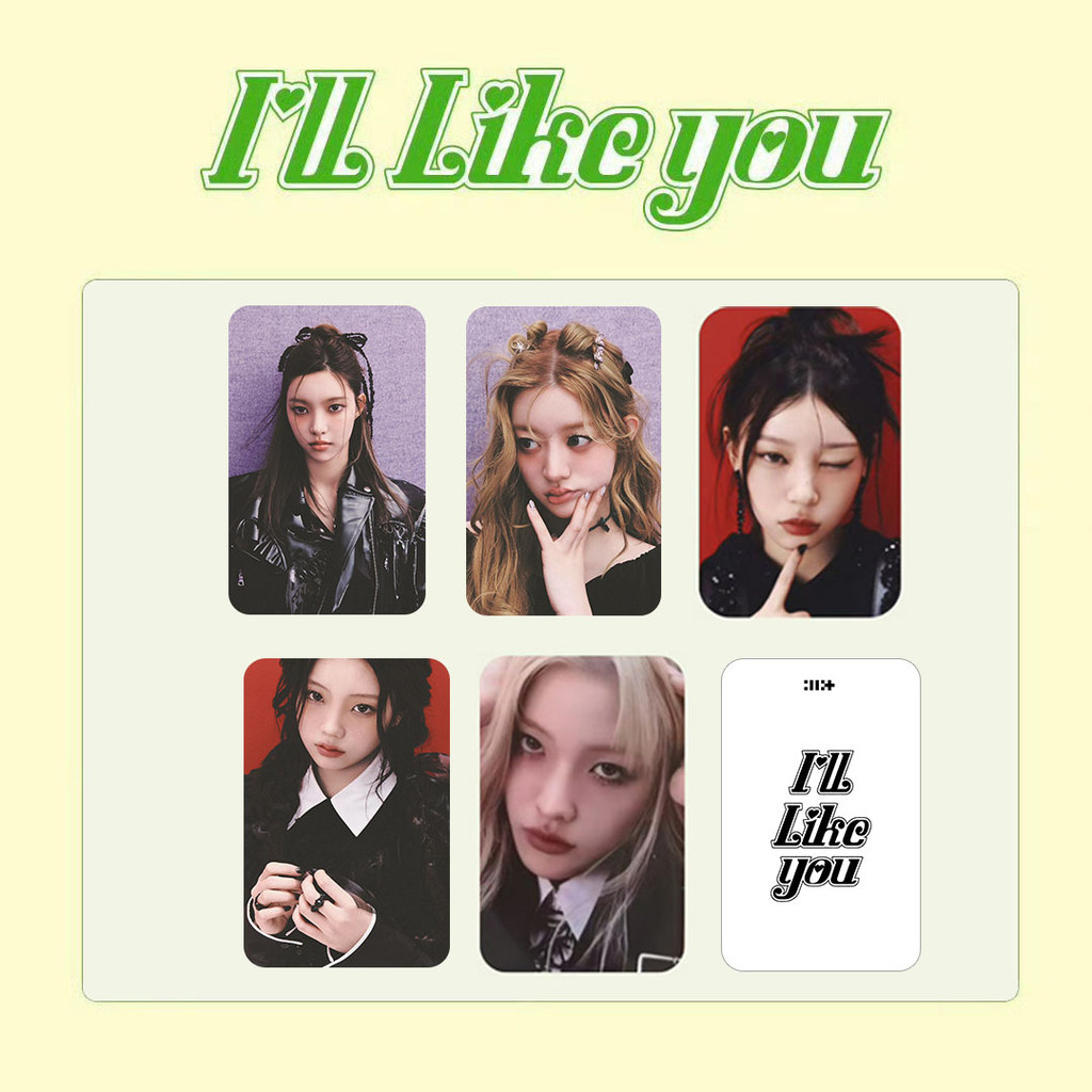 HK1 5 Cái / bộ ILLIT I LL LIKE YOU Album LOMO Card YUNAH WONHEE MOKA Bưu Thiếp Bộ Sưu Tập Ngôi Sao Ngoại Vi KH1