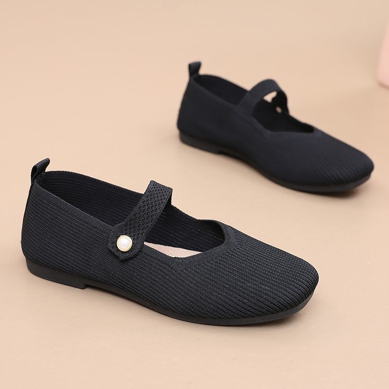 Giày vải Bắc Kinh cũ thoáng khí, đế mềm, chống trơn trượt, slip-on, 25.5.11
