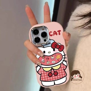 Ốp Điện Thoại Hello Kitty Dễ Thương Ngộ nghĩnh Cho OPPO Reno 13F 13 Pro 12F 12 11F 11 10 9 8T 8Z 7Z 8 7 Lite SE 6 5k 5 Pro 4G 5G Vỏ Mềm Hoạt Hình HelloKitty Eats Snacks Ốp Lưng Chống Sốc