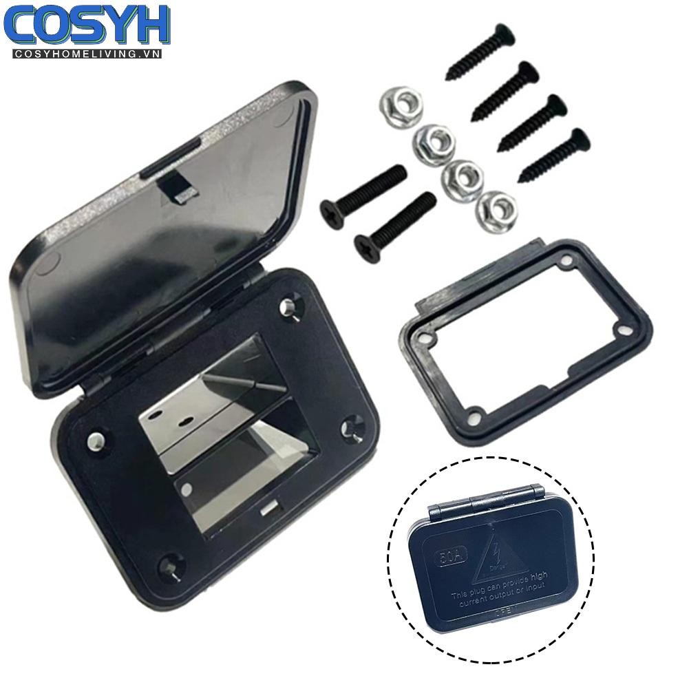 <cosyh>Flush Mount Bracket with Waterproof Pad Long lasting 50A Panel Plug for Anderson