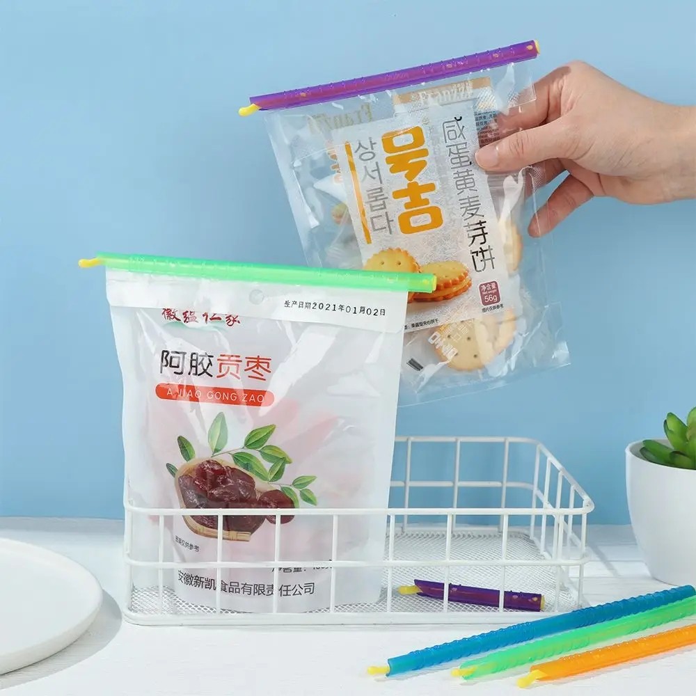 1 / 2 / 4 Dụng Cụ Làm Lạnh Nhựa Chất Lượng Tốt Thực Tế Niêm Phong Kẹp Magic Sealer Dính Khóa Tươi Dụng Cụ Làm Lạnh