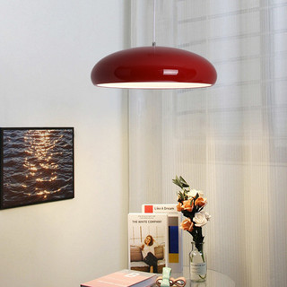AIMI Nhôm Tròn LED Cam Mặt Dây Chuyền Ánh Sáng Bắc Âu Trang Trí Nhà Hàng Mặt Dây Chuyền Ánh Sáng Tricolor Phòng Ngủ Đầu Giường Đèn Trần