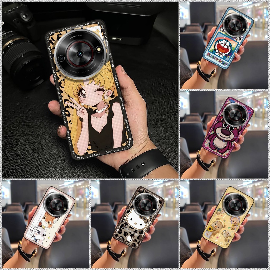 Ốp Điện Thoại Bọc Toàn Bộ Hoạt Hình Cho ZTE Blade A75 5G / Nubia Focus 5G / Bắp 5G Graffiti Chống Va Đập Túi Điện Thoại Chống Thấm Nước Bảo Vệ Bền Chống Bụi Vỏ Mềm Chống Sốc Thiết Kế Thời Trang