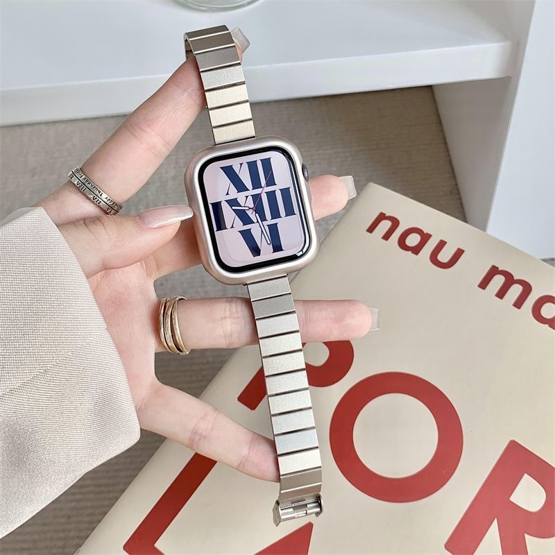 Dây đeo bằng thép không gỉ S11 S11 cho Apple Watch S11 band Ultra 2 49mm Series 10 46MM 42mm 44mm 45mm 41mm Vòng tay kim loại nữ cho IWatch 9 8 7 6 SE 5 4 3