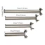 Giá đỡ đồ chơi chim CODECOVED, Trạm tập thể dục răng miệng Đường kính 1,9cm Cá rô vẹt bằng thép không gỉ, Dễ dàng làm sạch 15-30m Bền chống mài mòn Chân đế chim Budgerigars