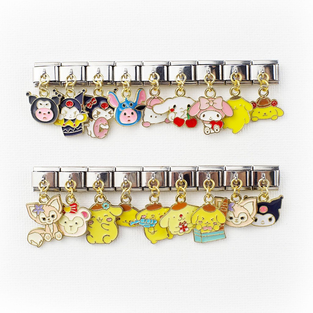 Mới Phong Cách Ý Mô Đun Vòng Tay Mặt Dây Chuyền Series Nhân Vật Hoạt Hình Tạo Kiểu Dây Chuyền Cá Tính