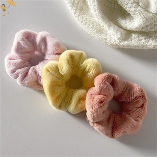 [Gou] Mùa Đông Ấm Áp Tóc Mềm Mại Scrunchies Nữ Bé Gái Dễ Thương Sang Trọng Co Giãn Tóc Dây Cao Su Nhiều Màu VN