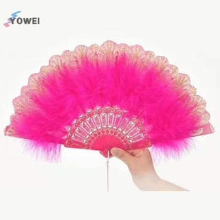 Quạt gấp YOWEI Lolita Nhật Bản Cô gái cổ tích ngọt ngào Dark Court Dance Hand Fan VN