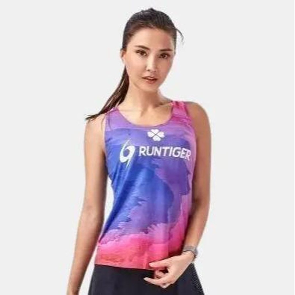 Áo chạy bộ cọc tay nữ RUNTIGER 4976B - Công nghệ sợi Quick-DryTop thoáng khí, nhanh khô top sport