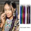 Basa 200 Dây Horapic Sparkle Hair Tinsel Extensions Dazzles 90cm Nữ Hippie BASD