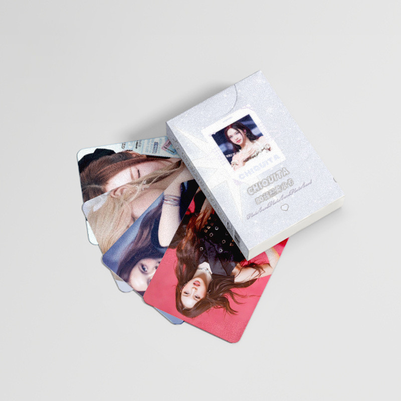 Linxx 50 Chiếc BABYMONSTER CHIQUITA Thẻ Laser Holographic Kpop Photocards Bưu Thiếp Series