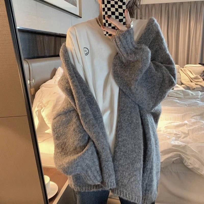 Áo khoác cardigan len siêu mềm mịn kiểu dáng basic dễ phối đồ hottrend màu đông XIMIMI SP249