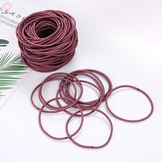 [Pcwkkef] 100 Chiếc Nữ Cô Gái Tóc Cao Su Dây Buộc Tóc Dây Co Giãn Tóc Đuôi Ngựa Giá Đỡ Scrunchies Mới