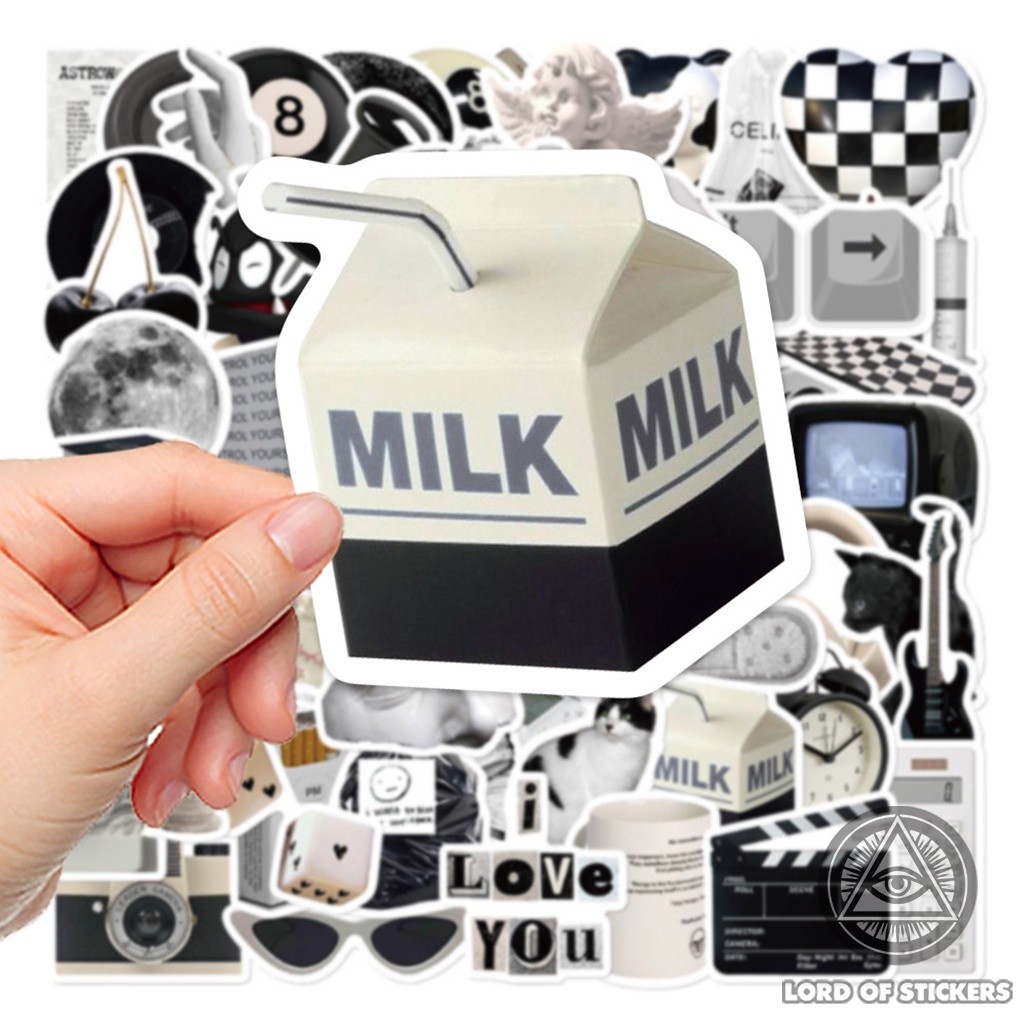 61 Miếng Dán Sticker Phong Cách Cổ Điển Đơn Giản
