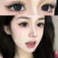 （-0°-600°）🌈ZM 🌈/Set 2 Kính Áp Tròng Màu tím/đen/xám thời trang contact lens hợp lệ 6 tháng YX118