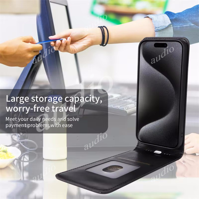 Nubia Air 5G Lật Lên Xuống Kinh Doanh Da Ốp lưng ZTE Nubia Air NubiaAir 5G 2025 Vỏ Thẻ Ví Giá Đỡ Ốp Lưng Cho ZTE nubia Air 5G