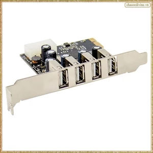 1 Bộ Thẻ Bộ Chuyển Đổi PCIE USB2.0 MCS9990 Chipset Cho Phép Đổi Nóng Thẻ Nâng USB Đa Cổng Thẻ Mở Rộng USB