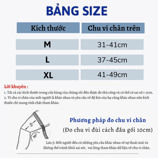 Đai quấn khớp gối Myd.23 màu đen, định hình, giảm đau, chạy bộ an toàn, 3 size M/L/XL