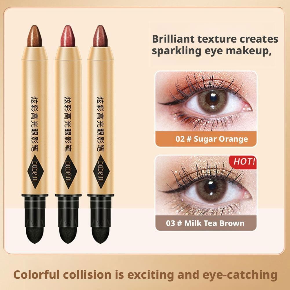 Bobeni Fantasy Color Highlight Eyeshadow Pencil Double-head Sweat Phấn mắt chống thấm nước D2w3