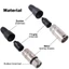 Giắc cắm XLR loa YRBWD, Đầu nối XLR mạ niken Nam / Nữ, Phụ kiện loa cắm micro sợi bên trong 3Pin