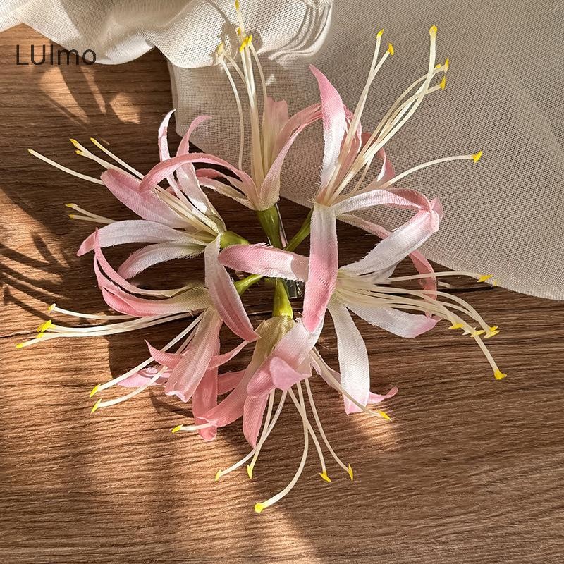 LUImo Siêu Tinh Tế Hoa Kẹp Tóc Bên Biển Không Khí Kẹp Ảnh Phụ Kiện Tóc Mỏ Vịt Kẹp Lily Kẹp Tóc Bên Kẹp SBS