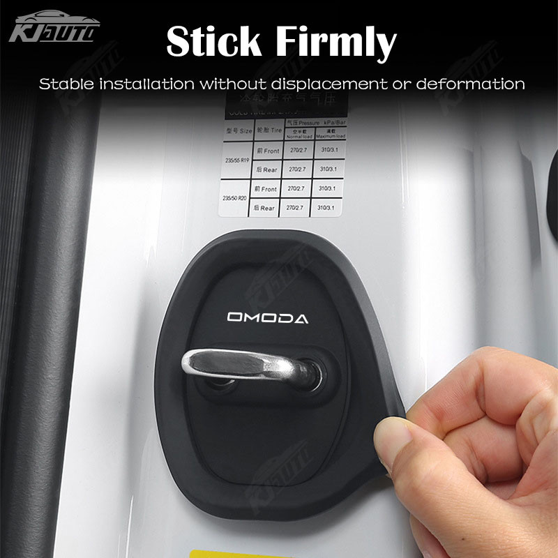 Omoda Khóa Cửa Ô Tô Bao Bảo Vệ Trang Trí Tấm Sốc Cửa Phụ Kiện Silicon Cho Chery Omoda E5