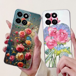 Vỏ Cho Honor X7C Ốp điện thoại ALT-NX1 ALT-LX2 Thời Trang Mới Bướm Hoa Silicon Mềm TPU Ốp điện thoại Cho HonorX7c 200 Thông Minh Capa