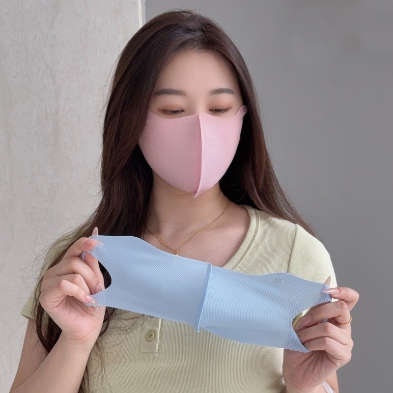 5 Mặt nạ chống nắng thời trang | UPF50 + UV Face Cover with Hyaluronic Acid, Vải lụa băng cao cấp & Dây đeo tai có thể điều chỉnh để sử dụng hàng ngày