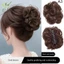 Bun Tóc Tổng Hợp Sống Động Như Thật Lộn Xộn Tóc Giả Hoa Bud Grip Kẹp Co Giãn Nữ Tóc Giả Miếng Lụa Nhiệt Độ Cao VN