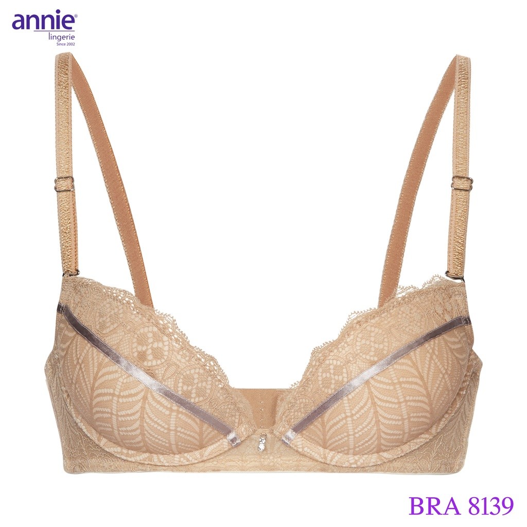 Áo ngực nữ annie lingerie BRA 8139 ren không gọng,nâng ngực,bản to tạo dáng ngực thấm hút,mút vừa
