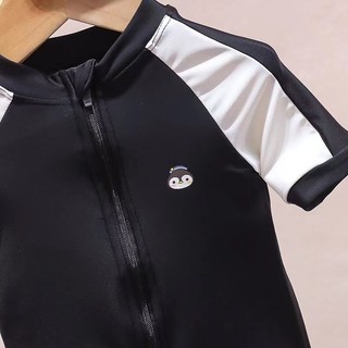 Bộ đồ bơi một mảnh ngắn tay nhanh khô cho bé trai mùa hè, bộ đồ bơi trẻ em kèm mũ, đồ bơi cho trẻ em