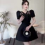 Váy tapta 4 dây hoa laze đá ngực VN038M- BYJOLIE