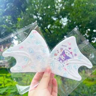 Kid Mask3d 10 chiếc mặt nạ 3D hoạt hình cho bé 4-10 tuổi, đóng gói riêng, họa tiết Kuromi