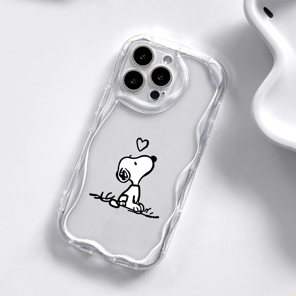 Vỏ Cho OPPO A5 A3 Pro 5G Reno 11 12 13 Pro 11F 12F 13F 8T 5G Ốp Lưng Phi Hành Gia Snoopy Silicone Dễ Thương Họa Tiết Hoạt Hình Camera Bảo Vệ Kem Chống Sốc Viền Sóng