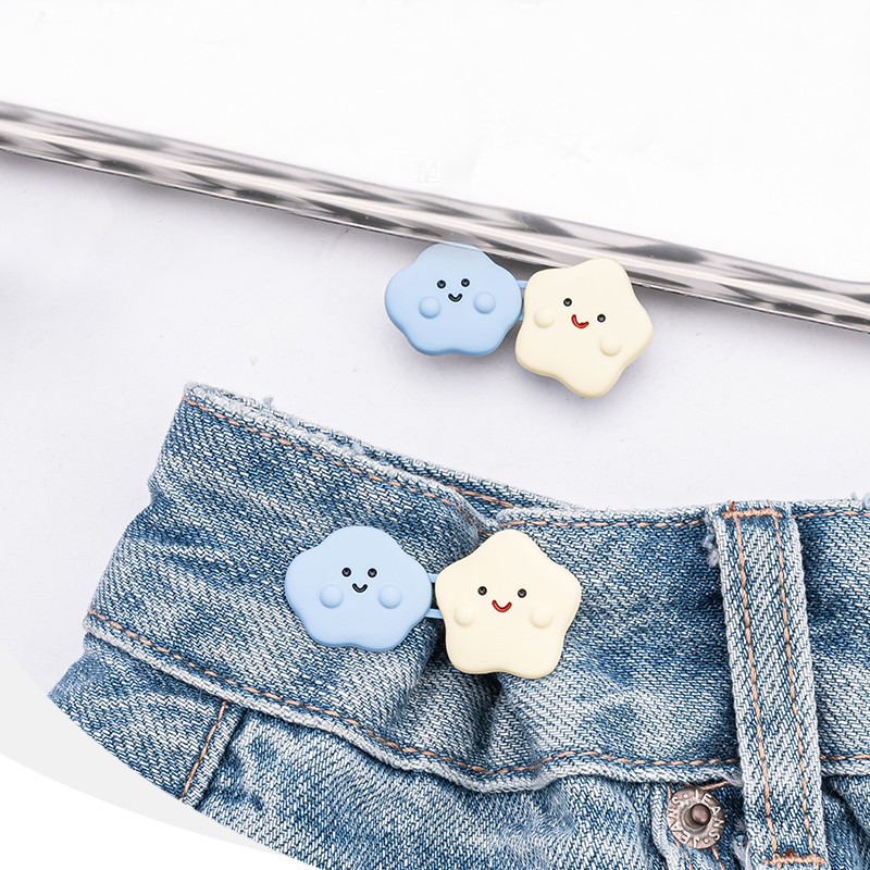 [YUNYUAN] Khóa thắt lưng đám mây Nút thắt lưng liền mạch có thể tháo rời Quần jean thay đổi kích thước eo
