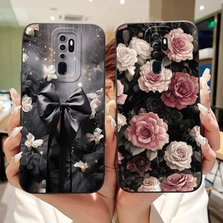 Dành Cho Oppo A9 (2020) / A5 (2020) Vỏ Điện Thoại Tranh Hoa Hồng Nơ Đẹp Oppo A9 A5 2020 Vỏ Silicon Mềm Bảo Vệ Ống Kính