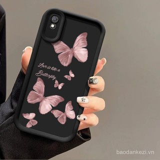 Ốp lưng điện thoại cho Xiaomi Redmi 9A Sport 9i 9at Ốp lưng điện thoại silicon hình nhện đỏ mèo dễ thương màu hồng bướm màu hồng cho nữ hoạt hình thời trang Xiaomi Redmi 9A Sport Redmi 9i 9at
